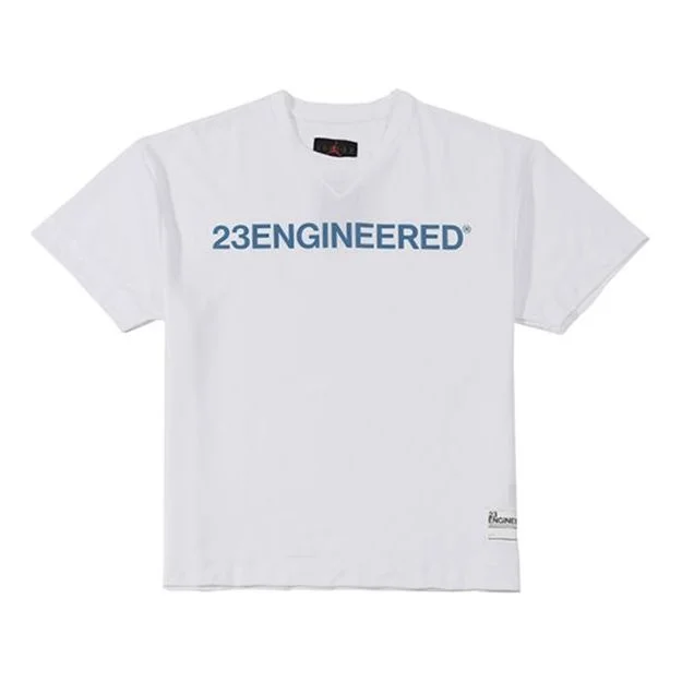 Men's Air Jordan 23 ENGINEERED Sports Short Sleeve White T-Shirt AT9788-100 - 1