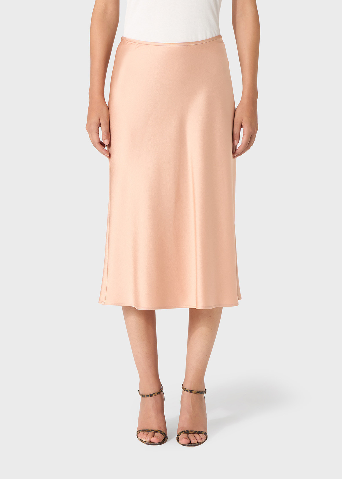 SATIN MIDI SKIRT - 3