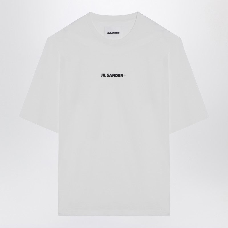 Jil Sander Porcelain Cotton T-Shirt With Logo Men - 1