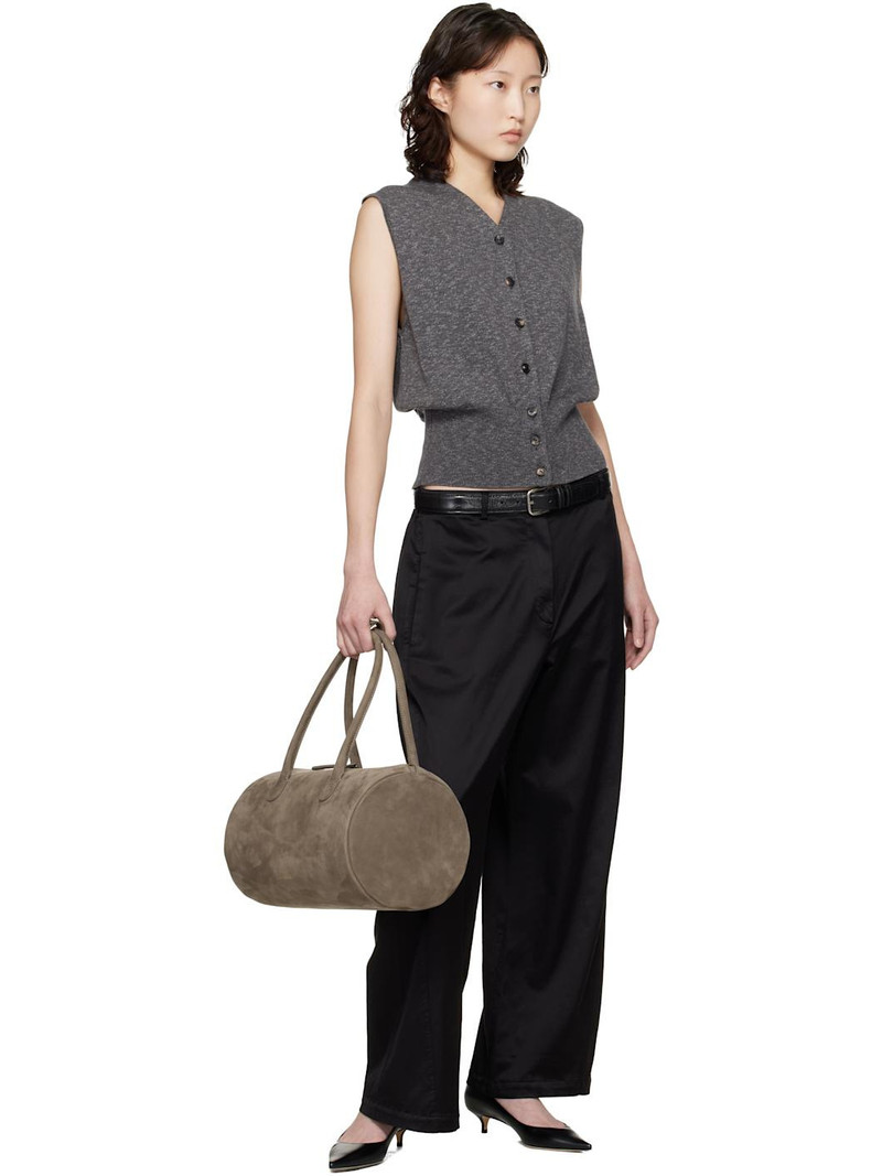 Gray Flecked Cotton Waistcoat 5