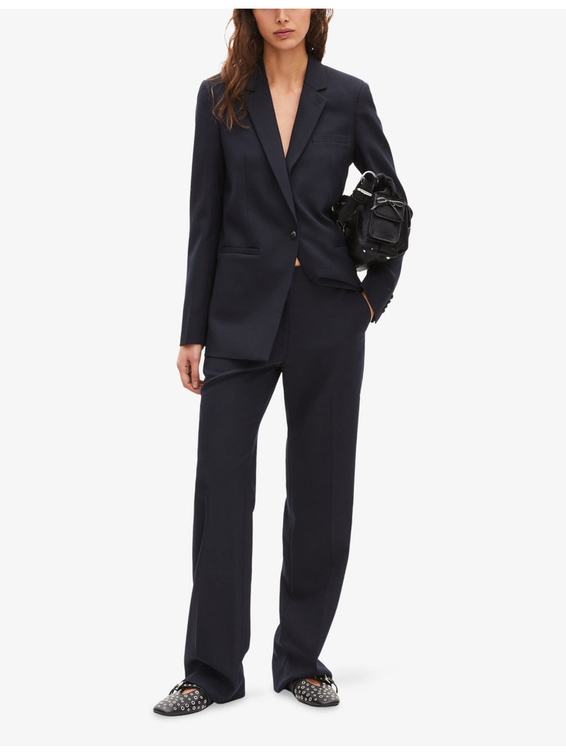 The Kooples Single-Breasted Notch-Lapel Woven Blazer outlook