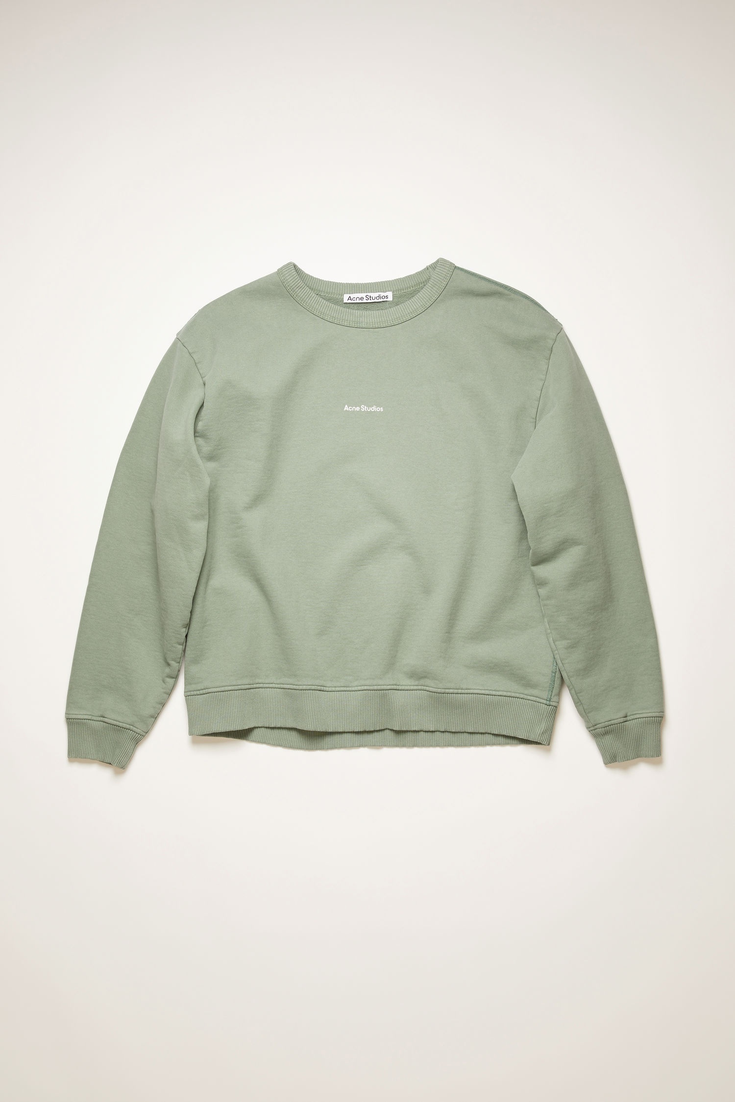 Logo-print sweatshirt dusty green - 4