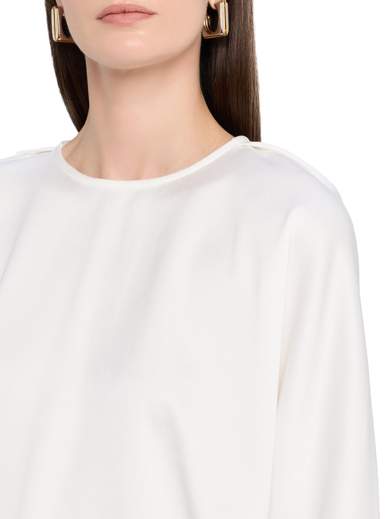 Women's Natalia Satin Button-Back Top - Ivory 5