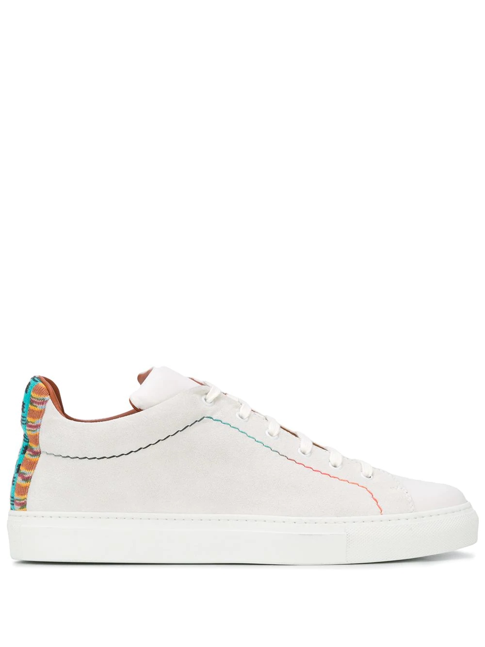 patterned-band sneakers - 1