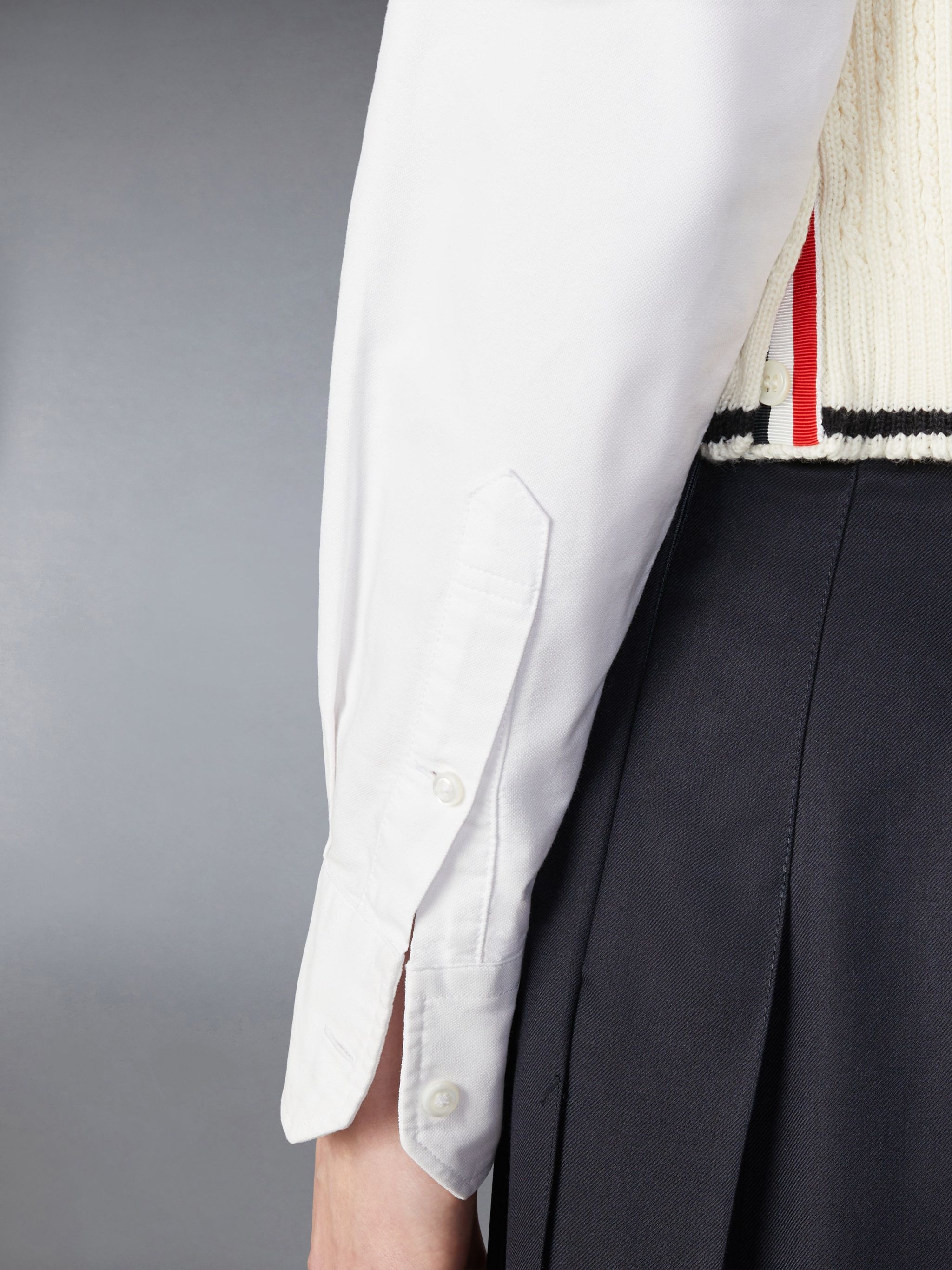 cropped cable-knit vest - 4