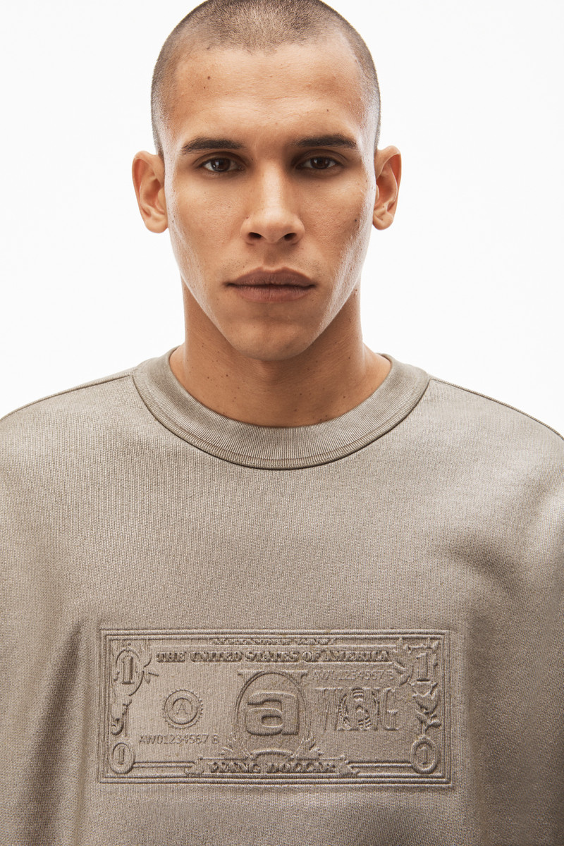 DOLLAR BILL CREWNECK IN TERRY 5
