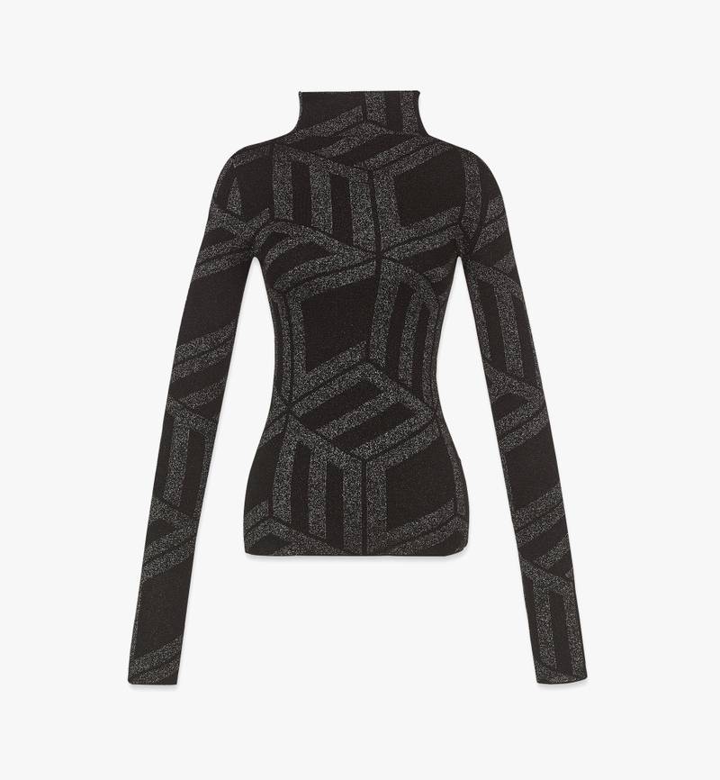 Women’s Après Ski Cubic Jacquard Knit Top 1