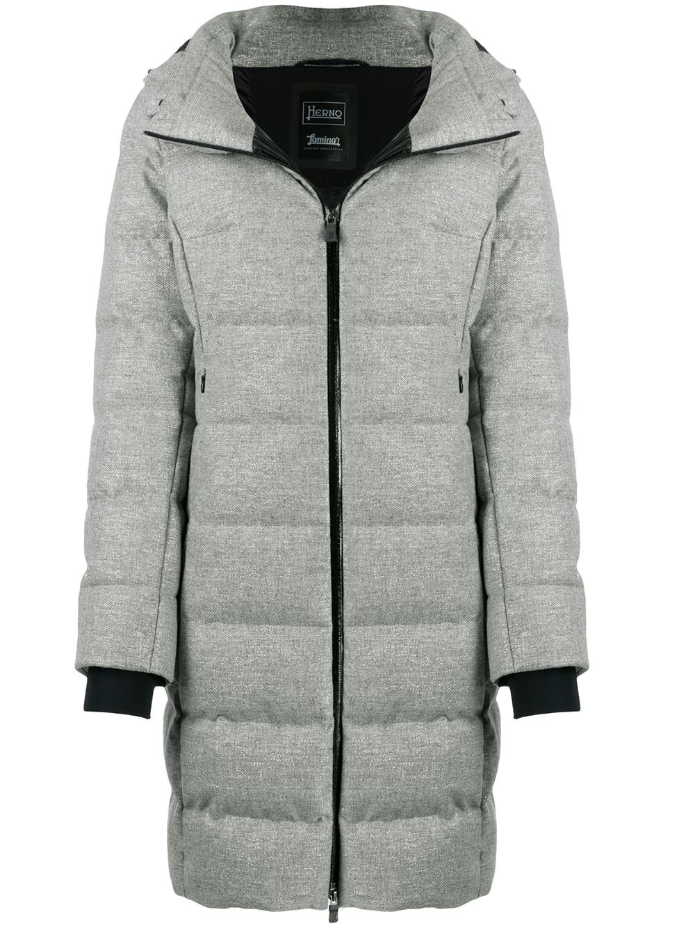 sparkle quilted puffer coat - 1