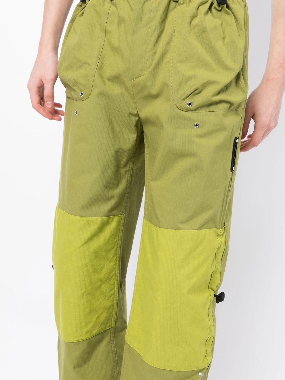 contrast-panel cargo trousers - 5