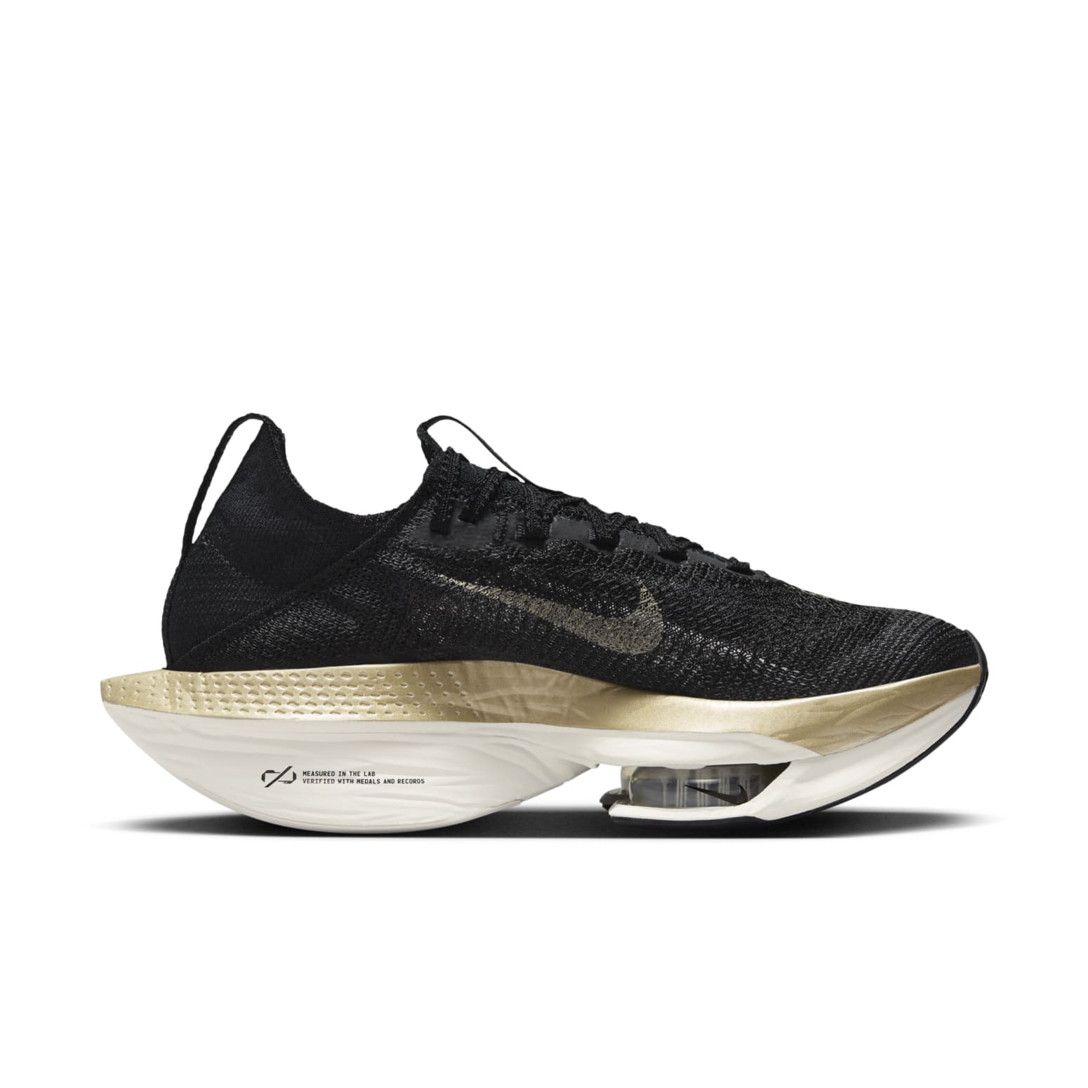 (WMNS) Nike Air Zoom Alphafly NEXT% 2 'Black Metallic Gold Grain' DN3559-003 - 2