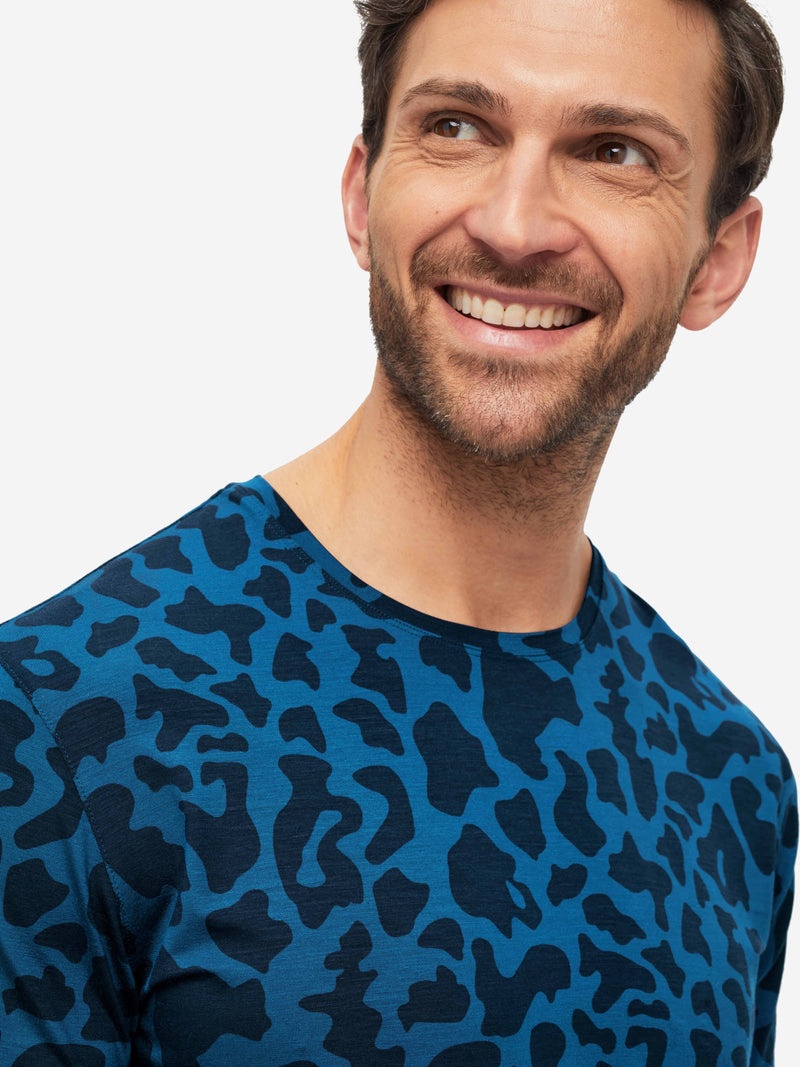 Men's T-Shirt London 7 Micro Modal Stretch Navy - 8