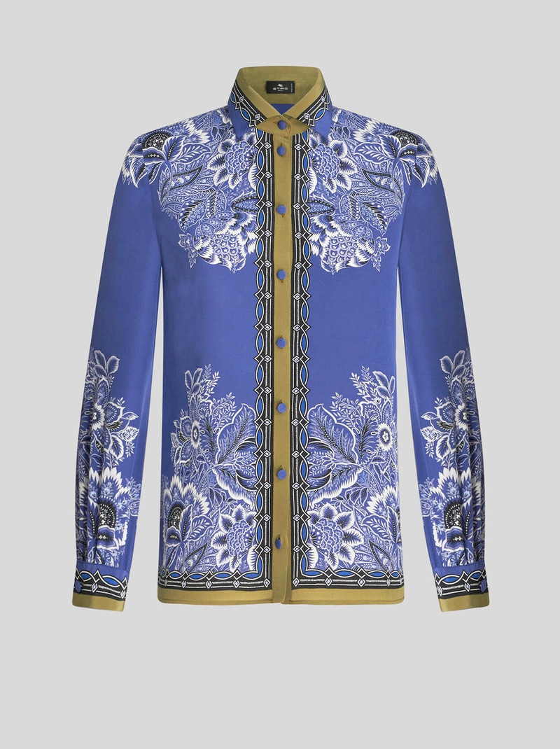 BOUQUET CREPE DE CHINE SHIRT 1
