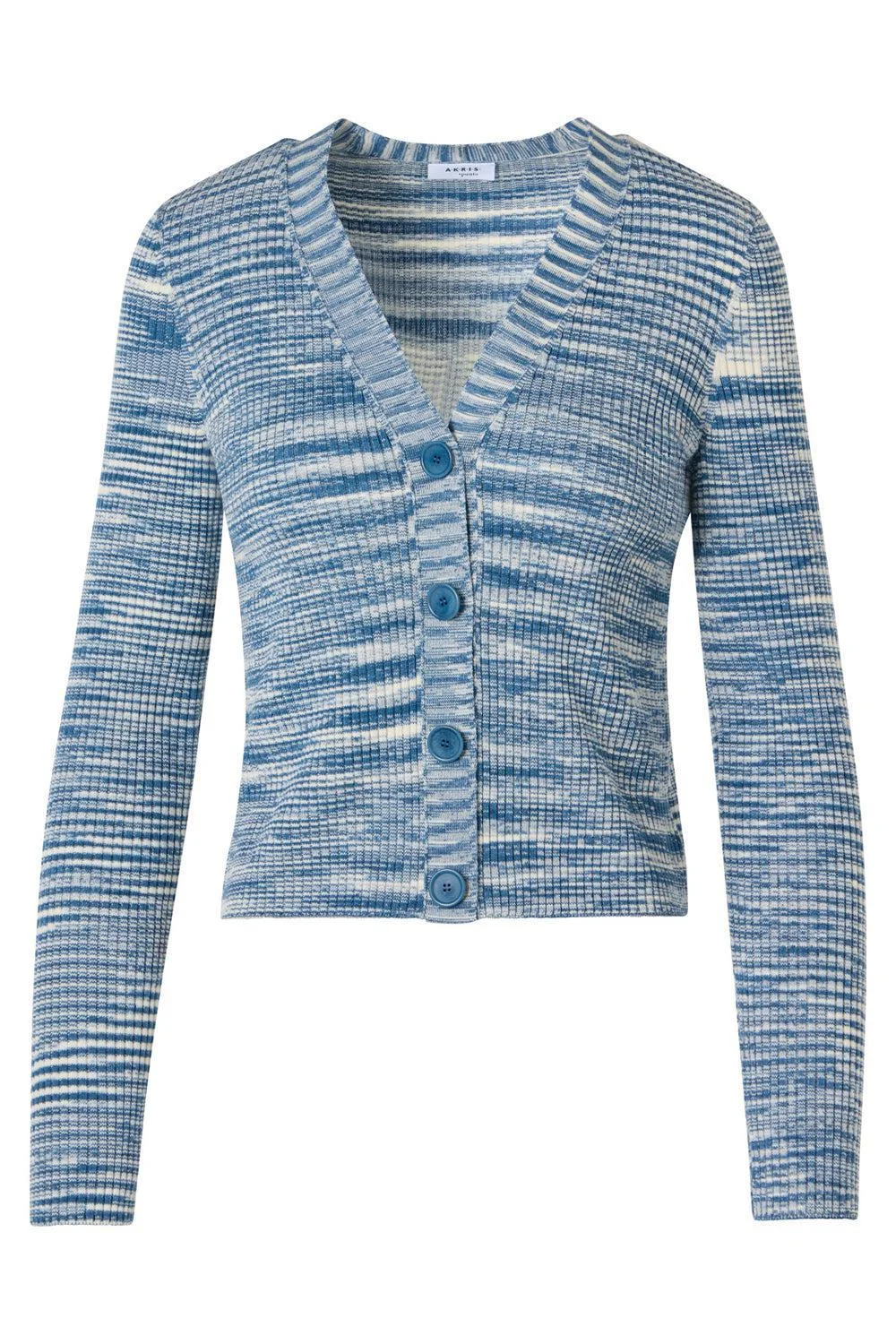 Long Sleeve Ribbed Cardigan - 1