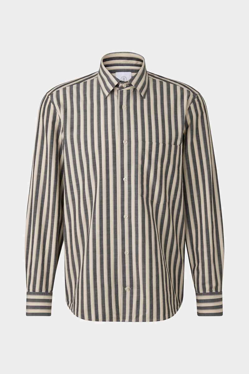 Shirt Heiko in Gray/Sand 1