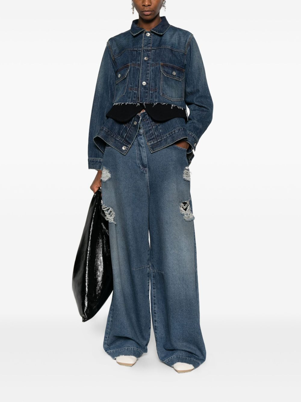 Sacai Women Giubbino Jeans - 3