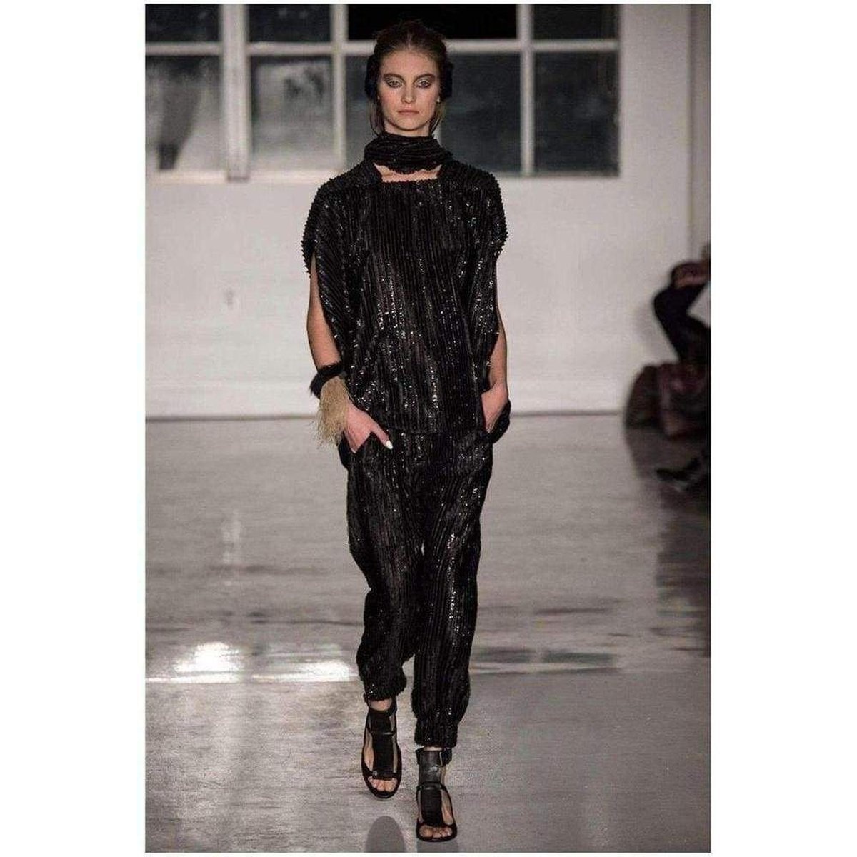 Maria Cornejo - Zero + Maria Cornejo Eka Metallic Fringe Pants - 8