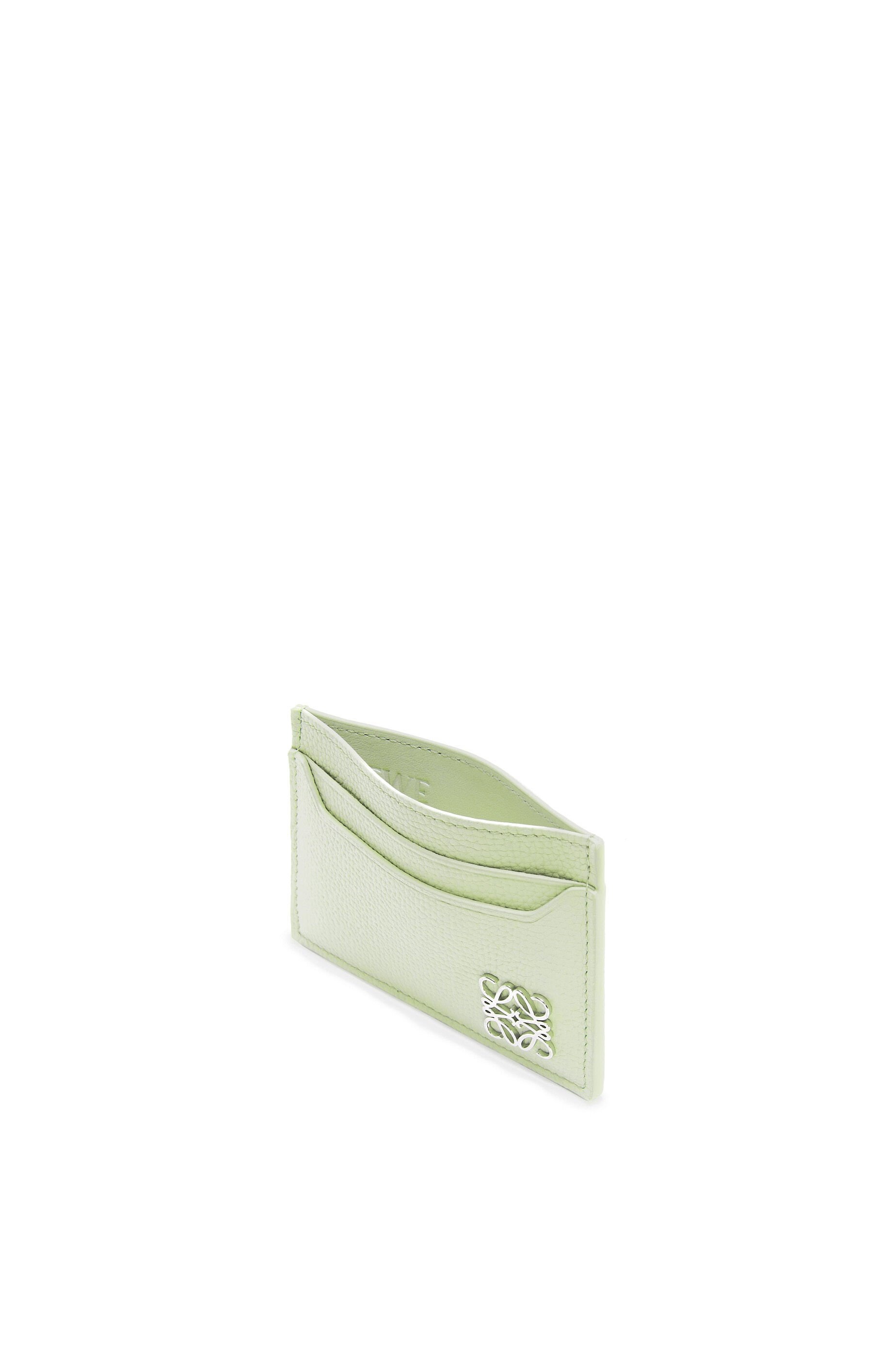 Anagram plain cardholder in pebble grain calfskin - 2