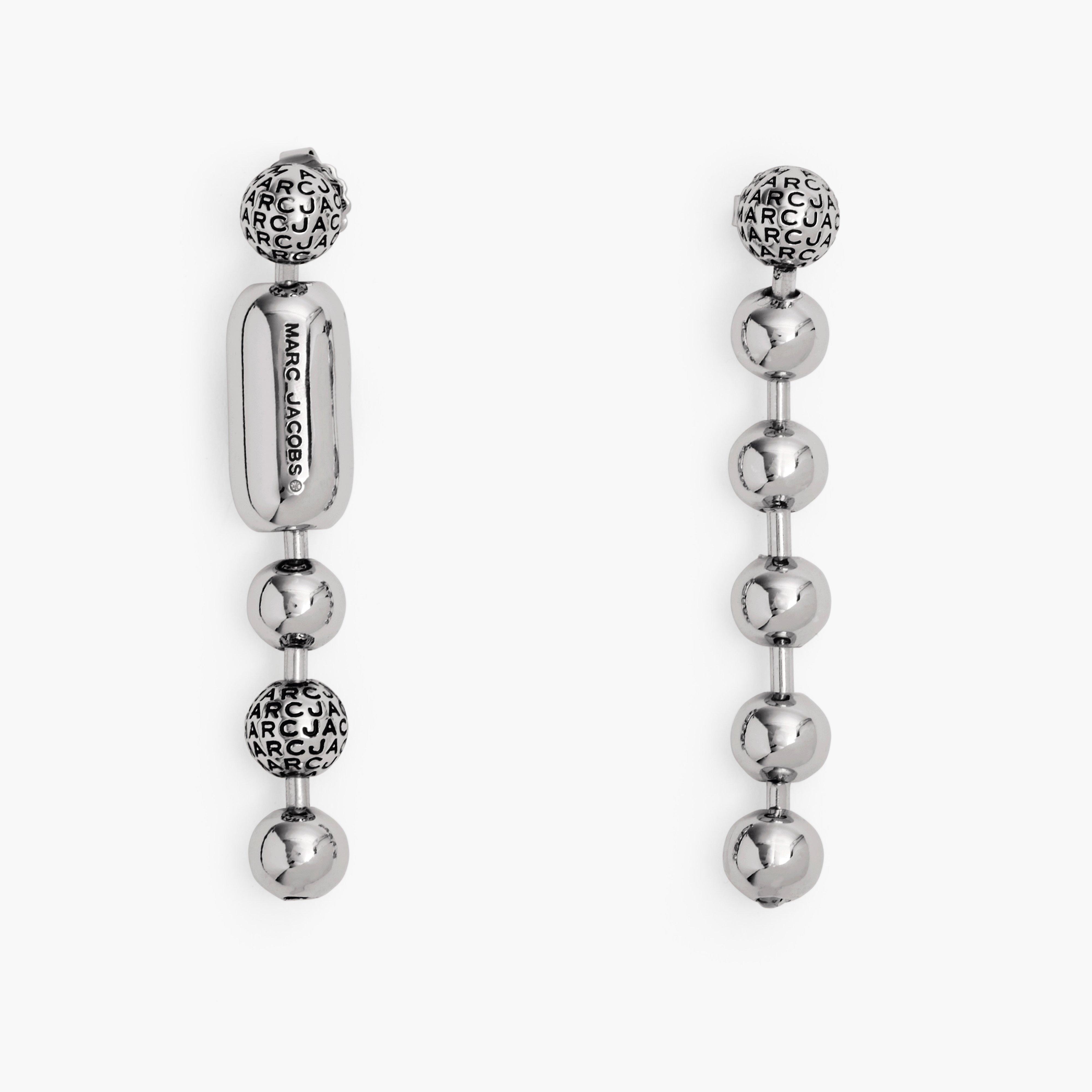 THE MONOGRAM BALL CHAIN EARRINGS - 1