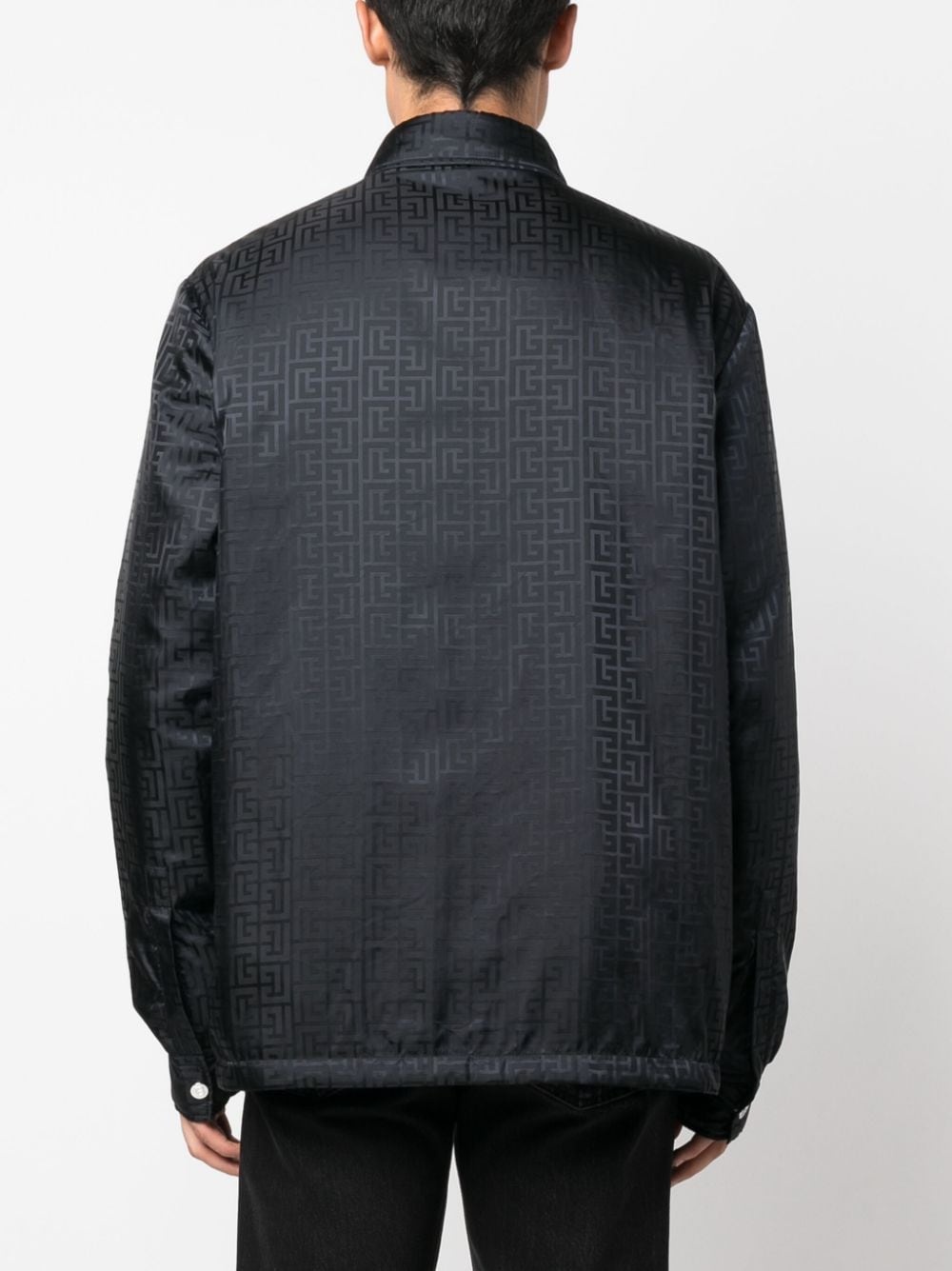 monogram-pattern shirt - 4