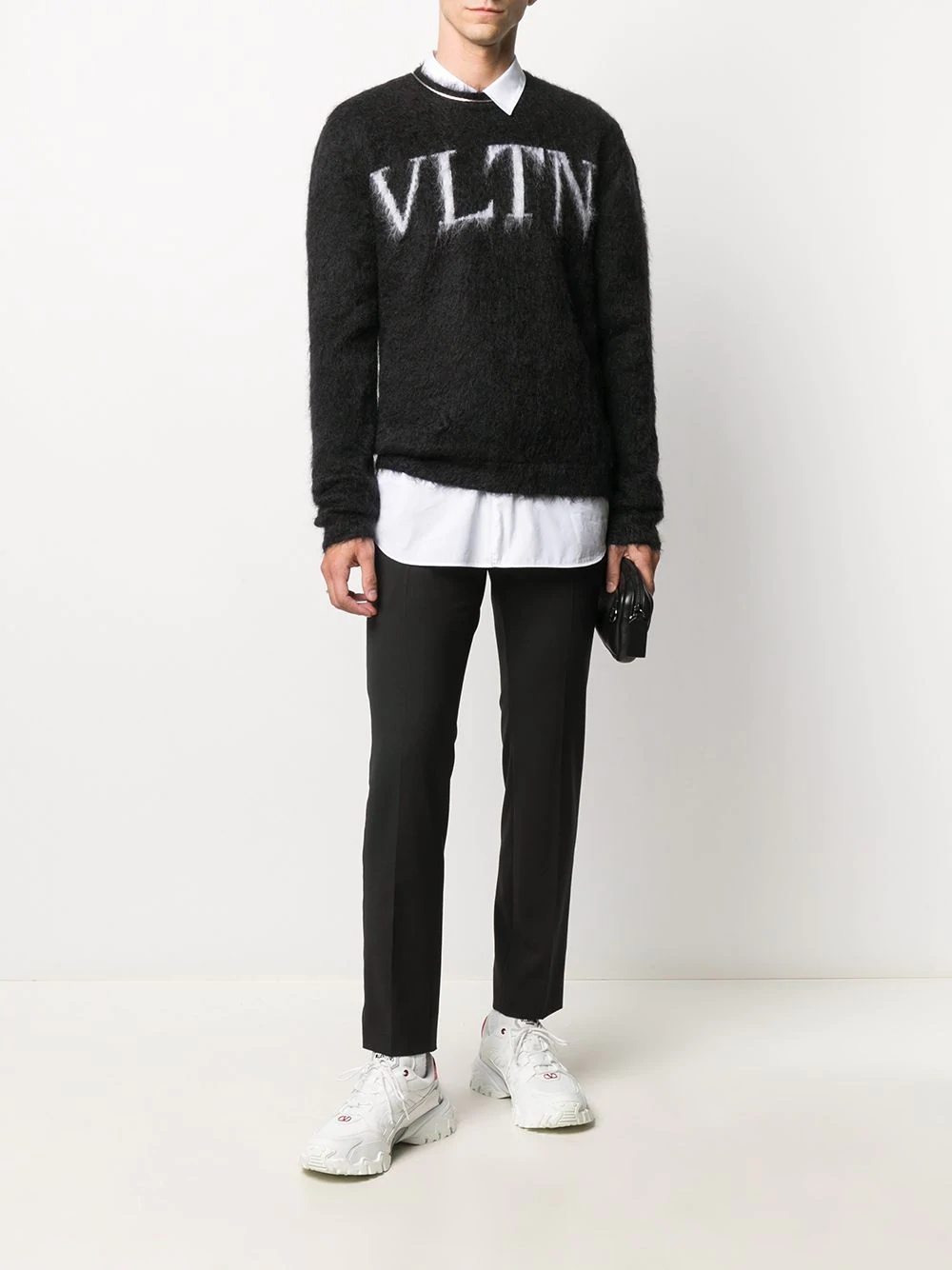 VLTN intarsia-knit logo jumper - 2