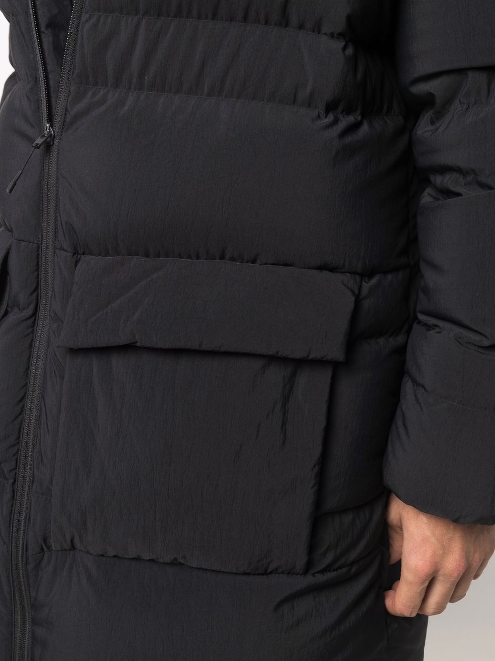 hooded padded down coat - 5