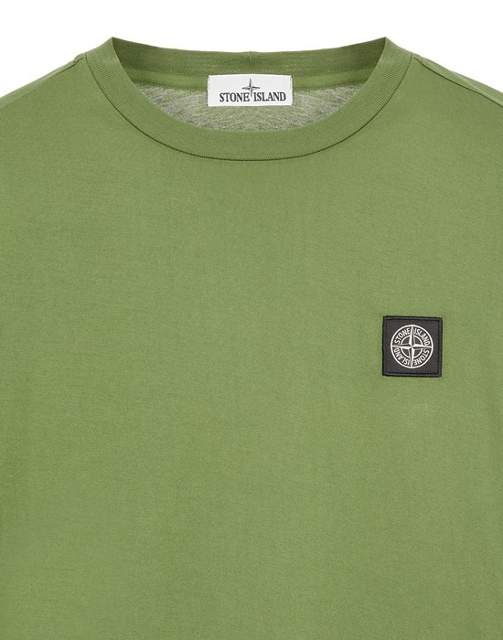 22713 GARMENT-DYED COTTON JERSEY  OLIVE GREEN - 3