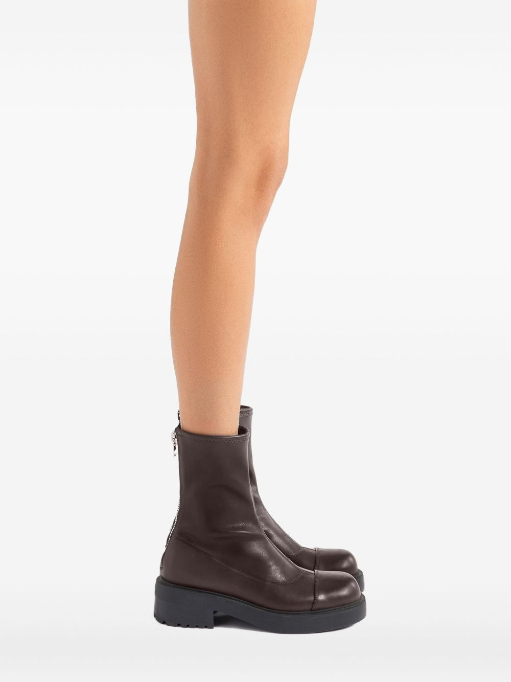 Junney zip-detail ankle boots - 4