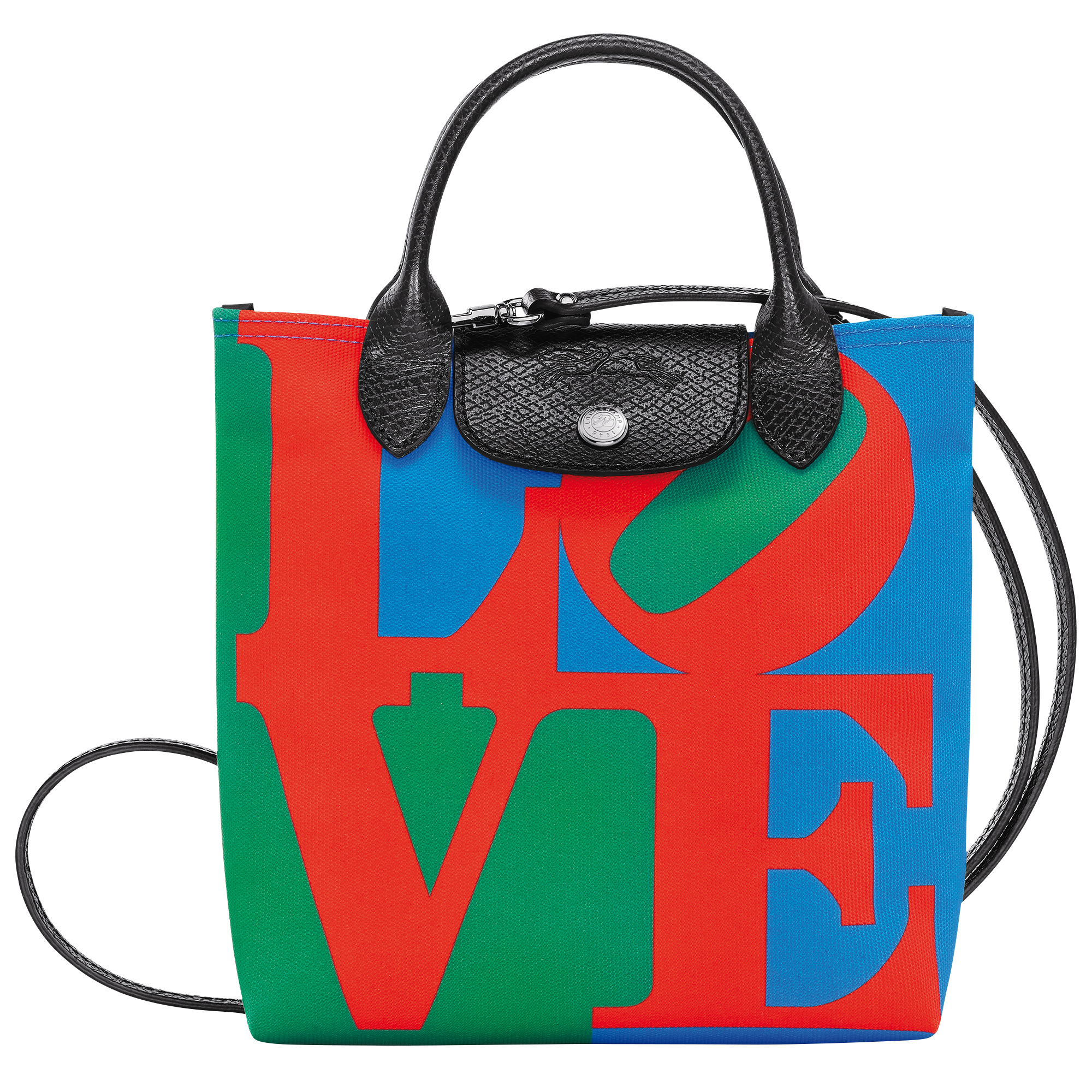 Longchamp x Robert Indiana XS Crossbody bag Red - Canvas - 1