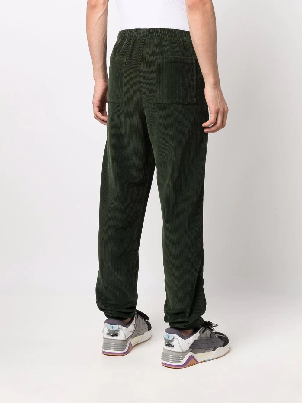 corduroy straight-leg trousers - 4