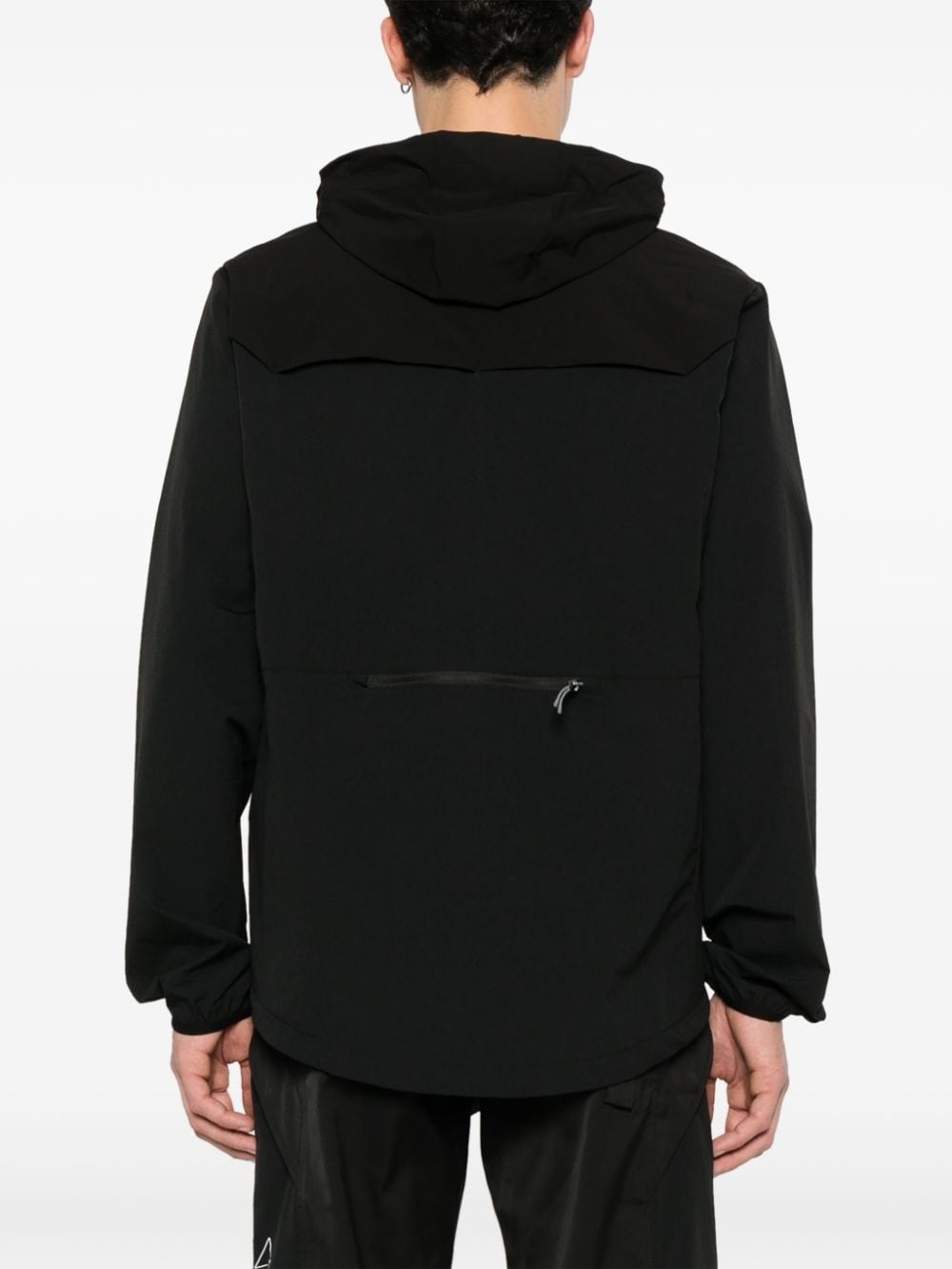 logo-print hooded jacket - 4