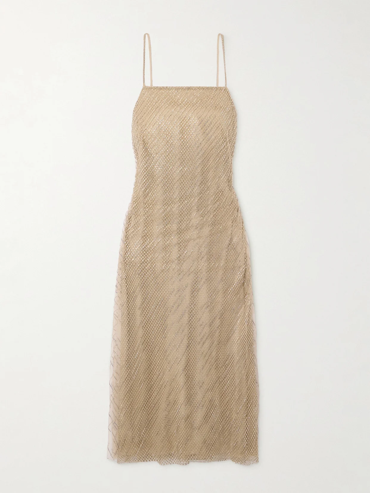 Donnely Crystal-embellished Tulle Midi Dress - 1