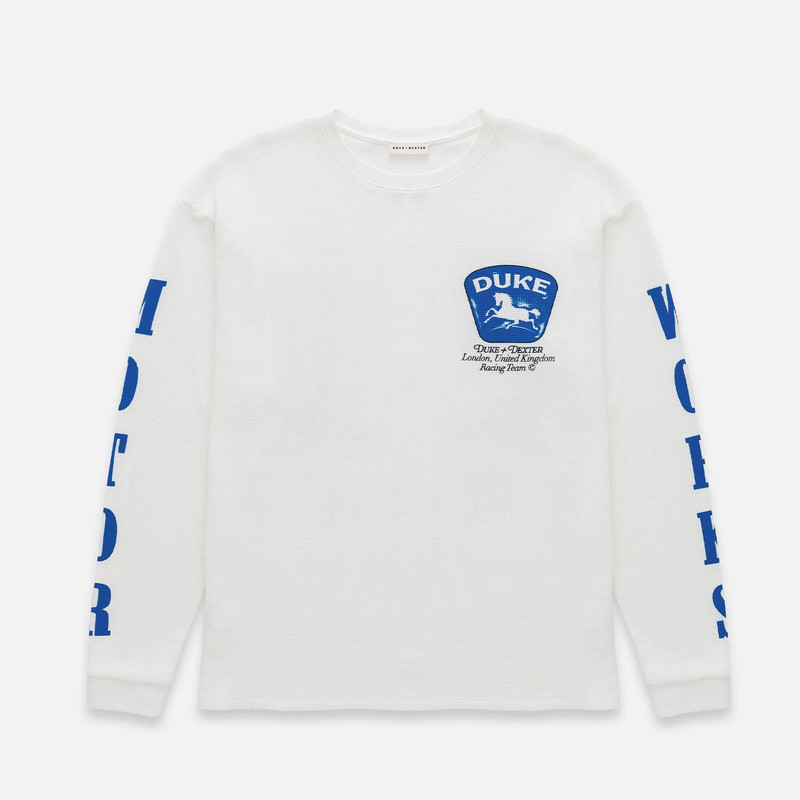 DR Sponsors Vintage White Waffle Top 3