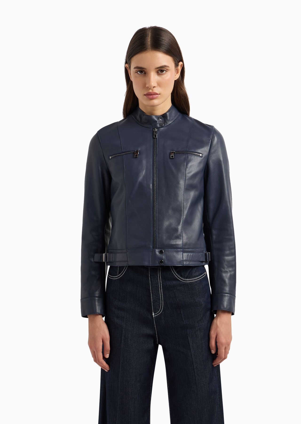 Biker jacket in lambskin nappa leather with a soft feel - 2