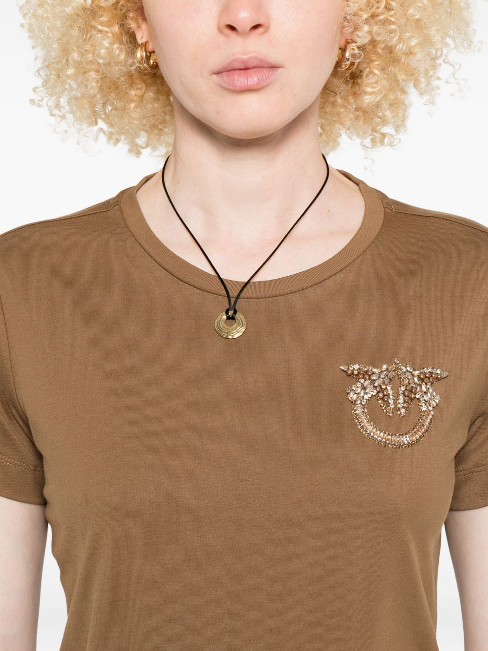 embellished-logo T-shirt - 5