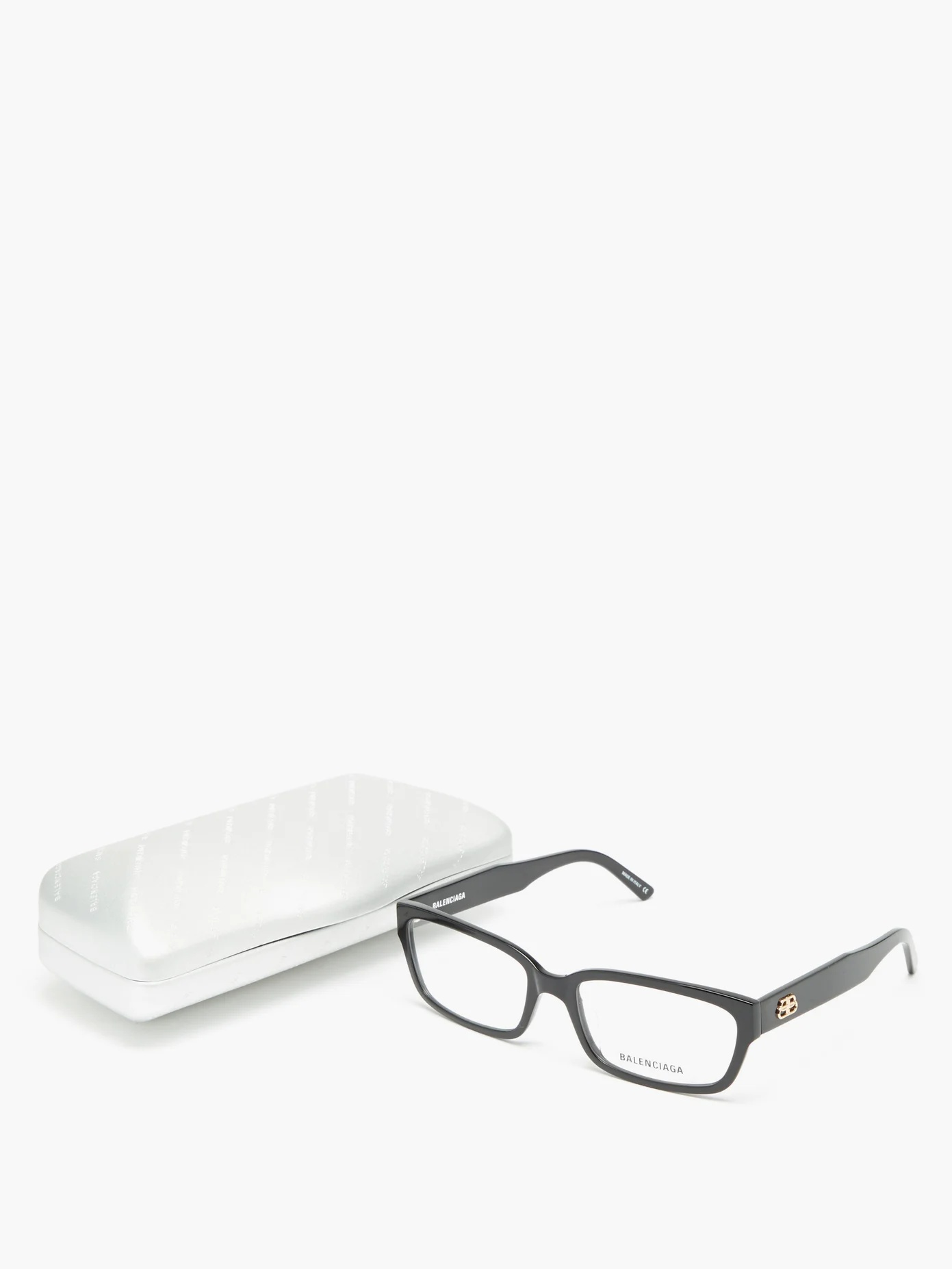 BB-logo rectangular acetate glasses - 6