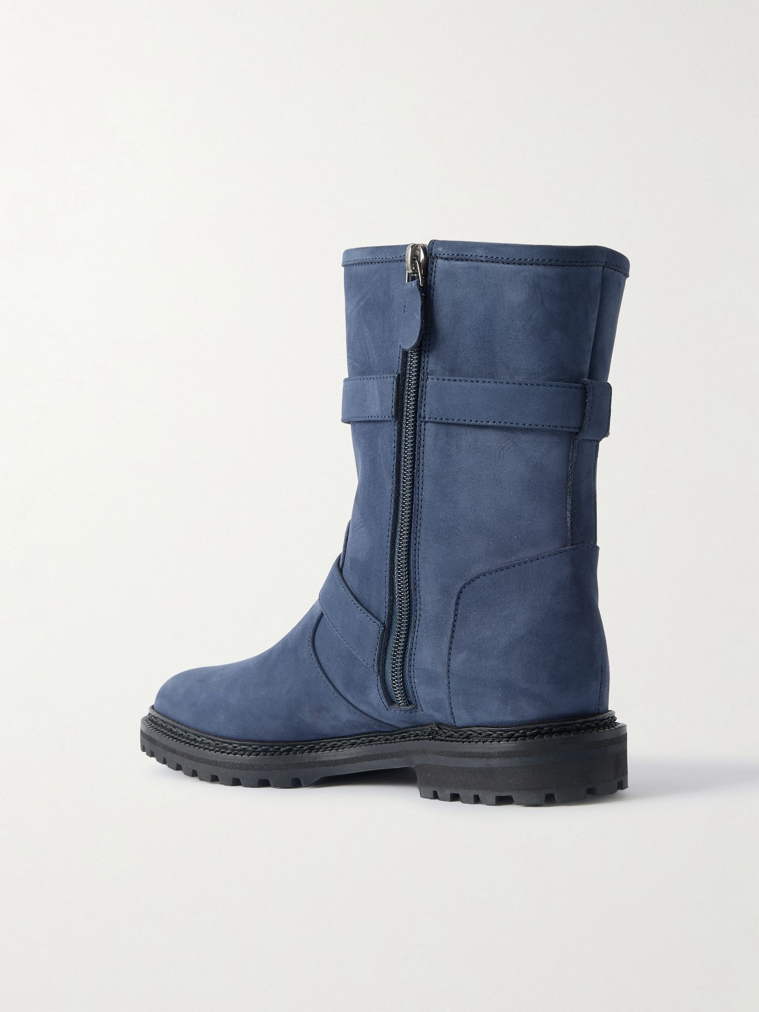 Sulaltrosa 30 buckled nubuck ankle boots Navy - 3