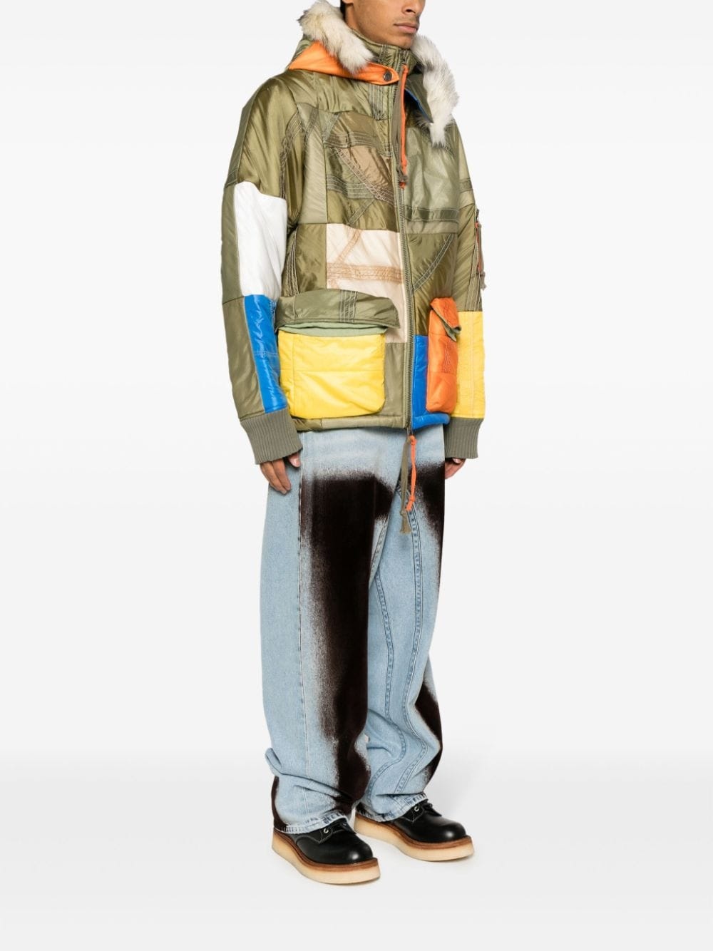 Parachute Scrapwrk color-block panelled jacket - 3