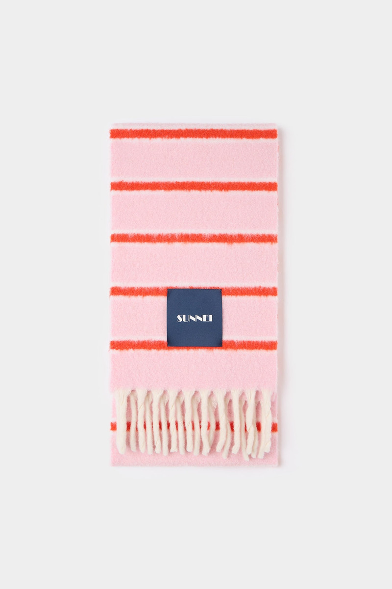 STRIPED SCARF / pink 1