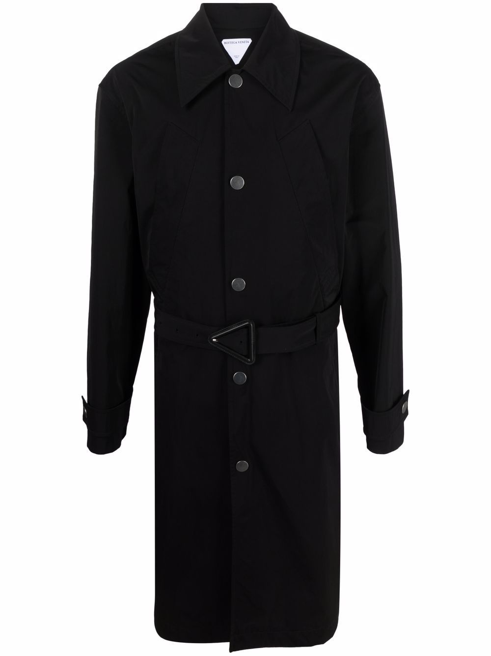 belted trench coat - 1