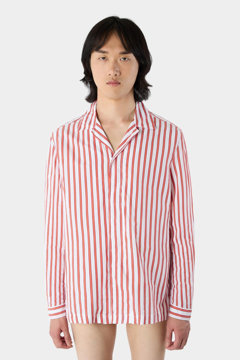 SUNNEI REGULAR SHIRT / cream & red stripes outlook
