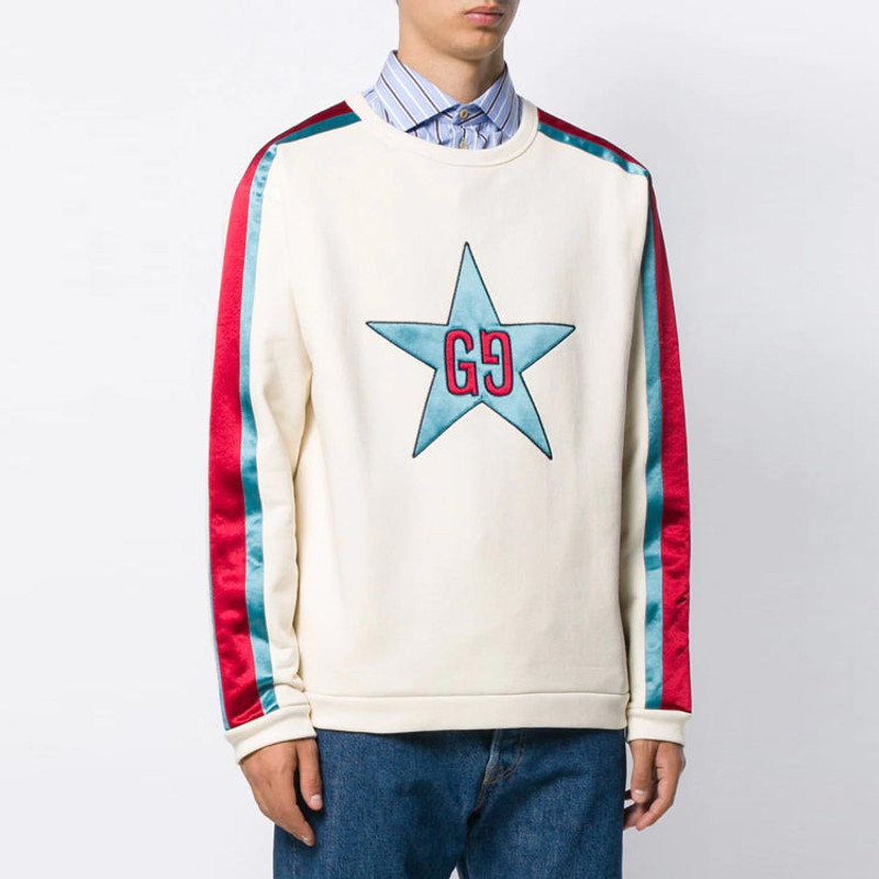 GUCCI Gucci Unisex Sweat Street Style Long Sleeves Cotton Logo White 576065-XJBBQ-9761 outlook