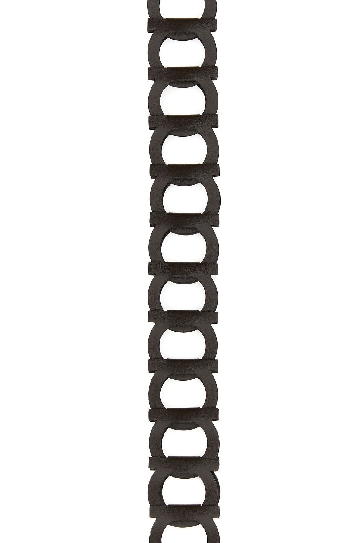 Brown leather belt - 3