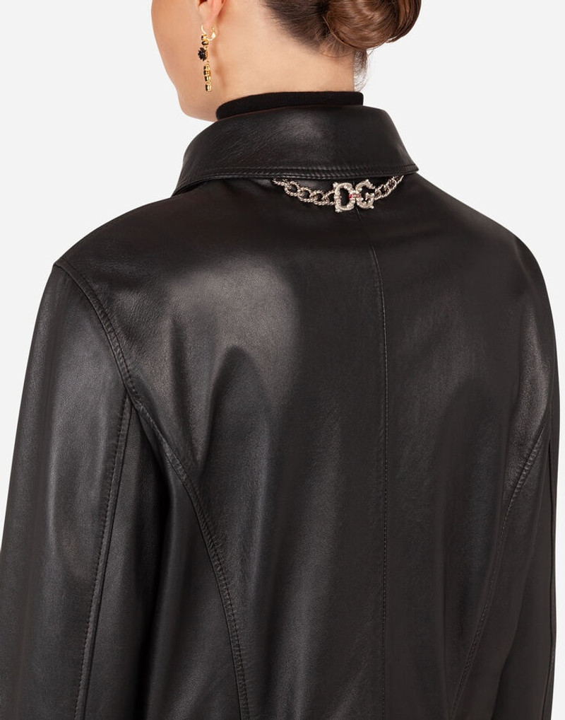 Leather biker jacket 4