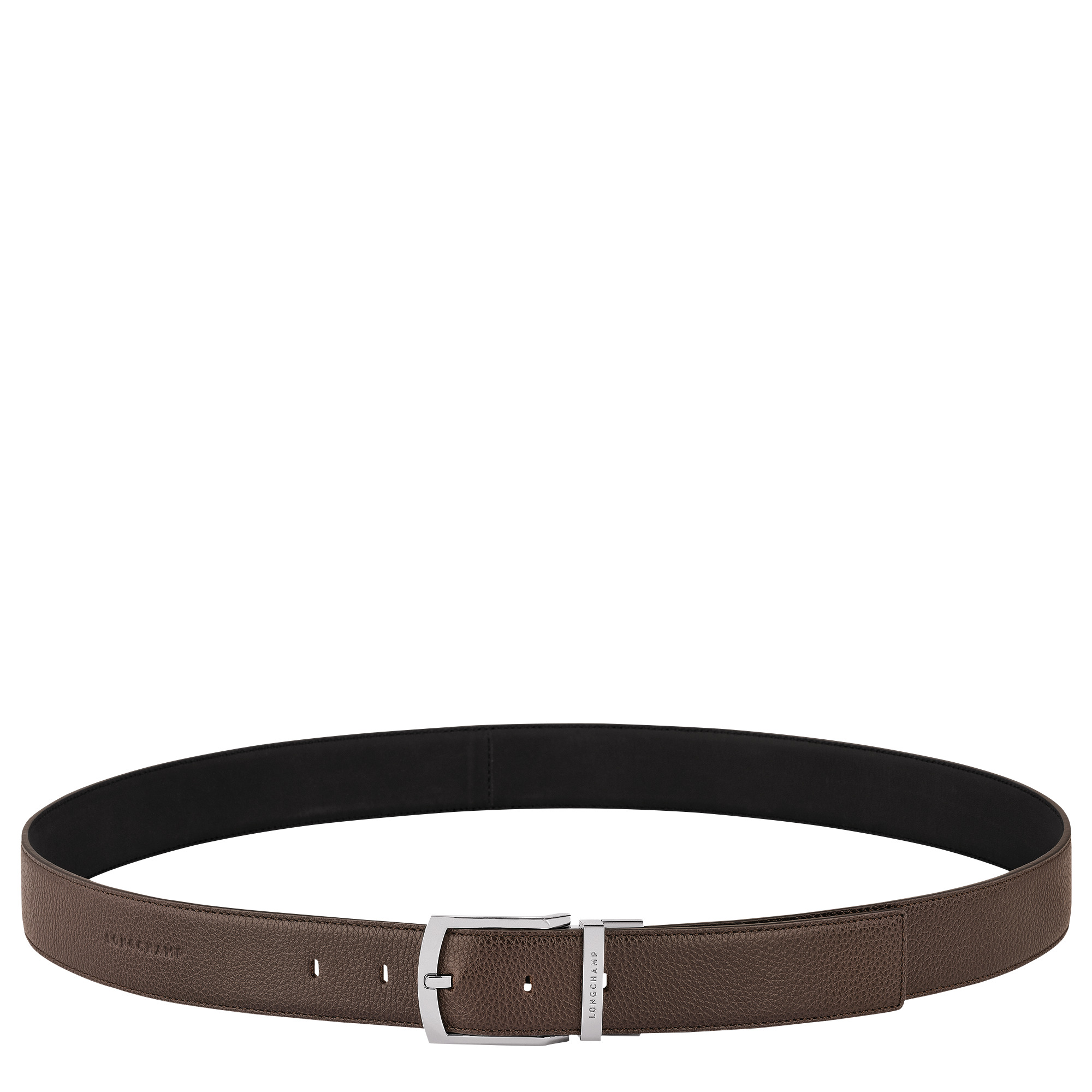 Le Foulonné Men's belt Mocha/Black - Leather - 1