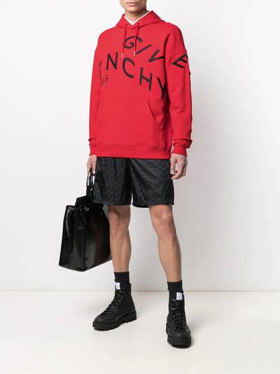 Givenchy Refracted logo embroidery hoodie outlook