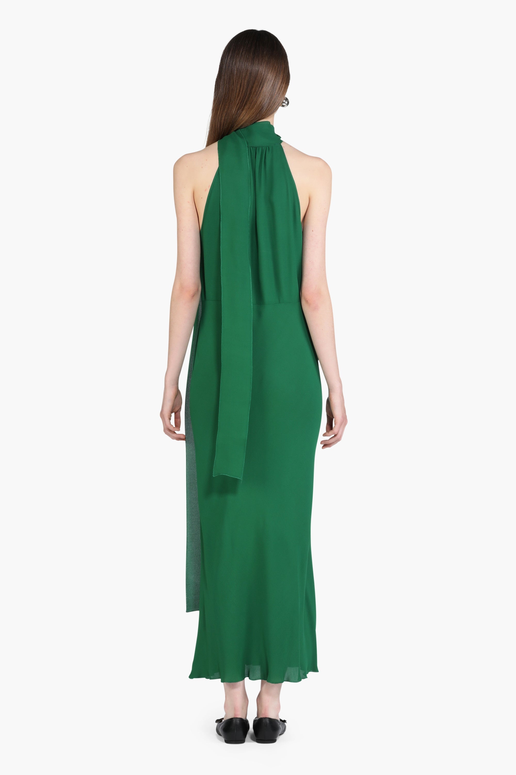 SCARF-DETAIL MAXI DRESS - 2