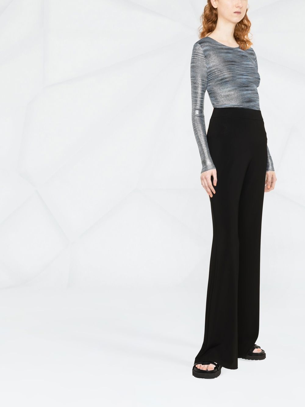 long-sleeve knitted top - 3