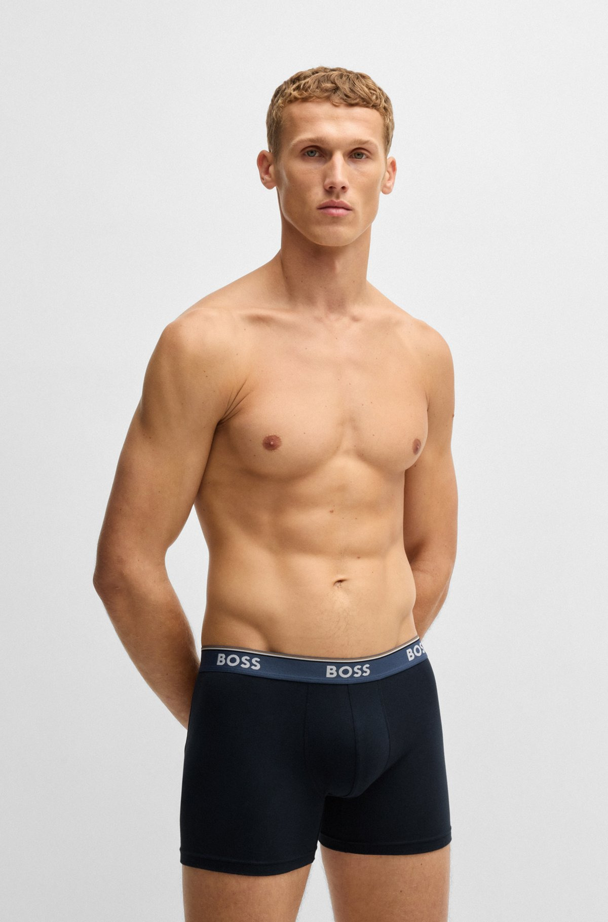 THREE-PACK OF STRETCH COTTON BOXER BRIEFS - 6