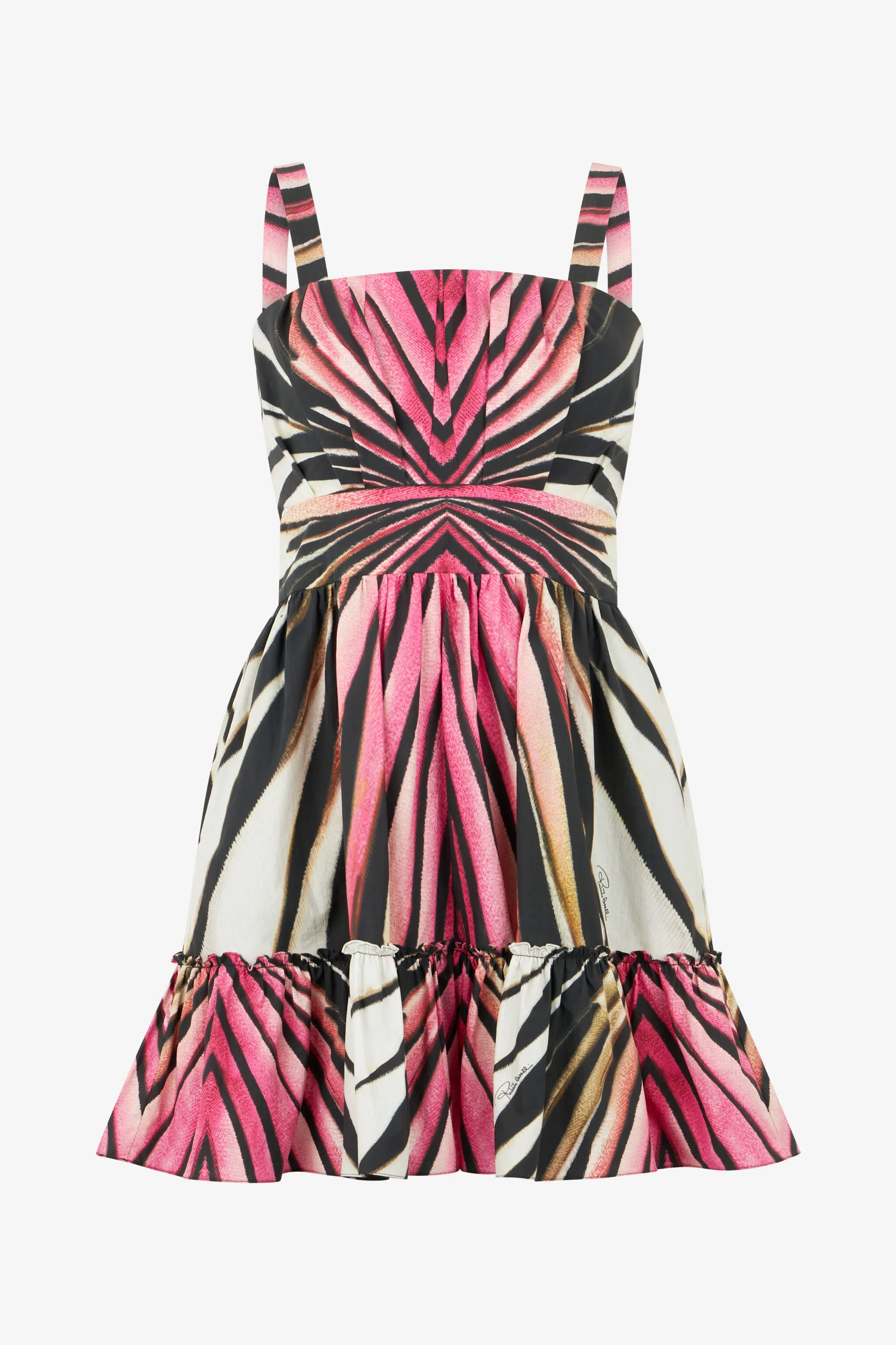 Dress With Ray Of Pink Print - 1