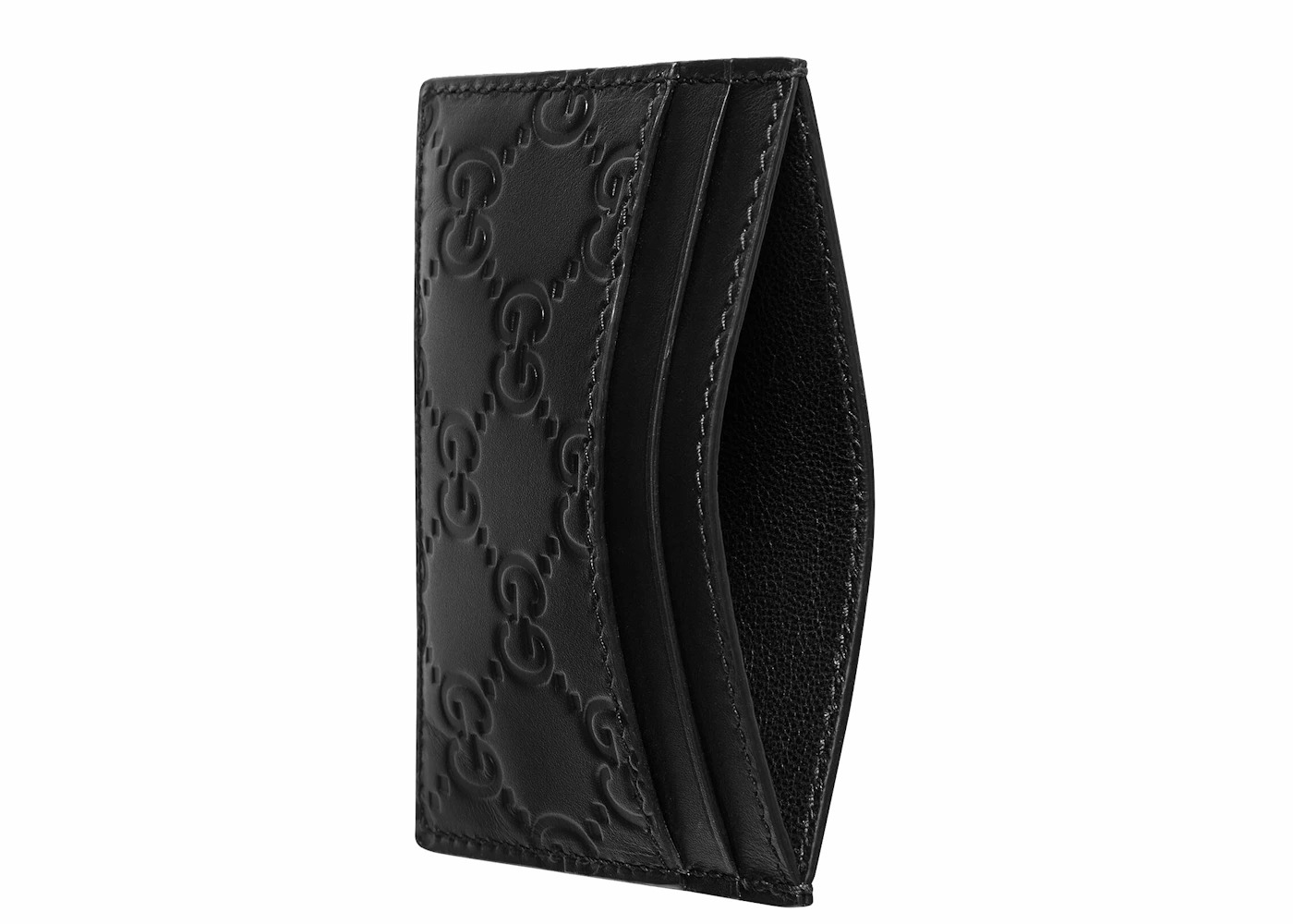 Gucci Signature Card Case Metal GG Black - 3